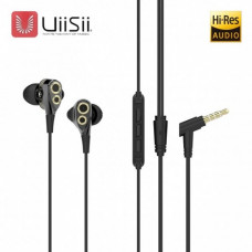 UiiSii T8S Triple Driver Earbuds Noise Reduction and Deep Bass with Mic Volume